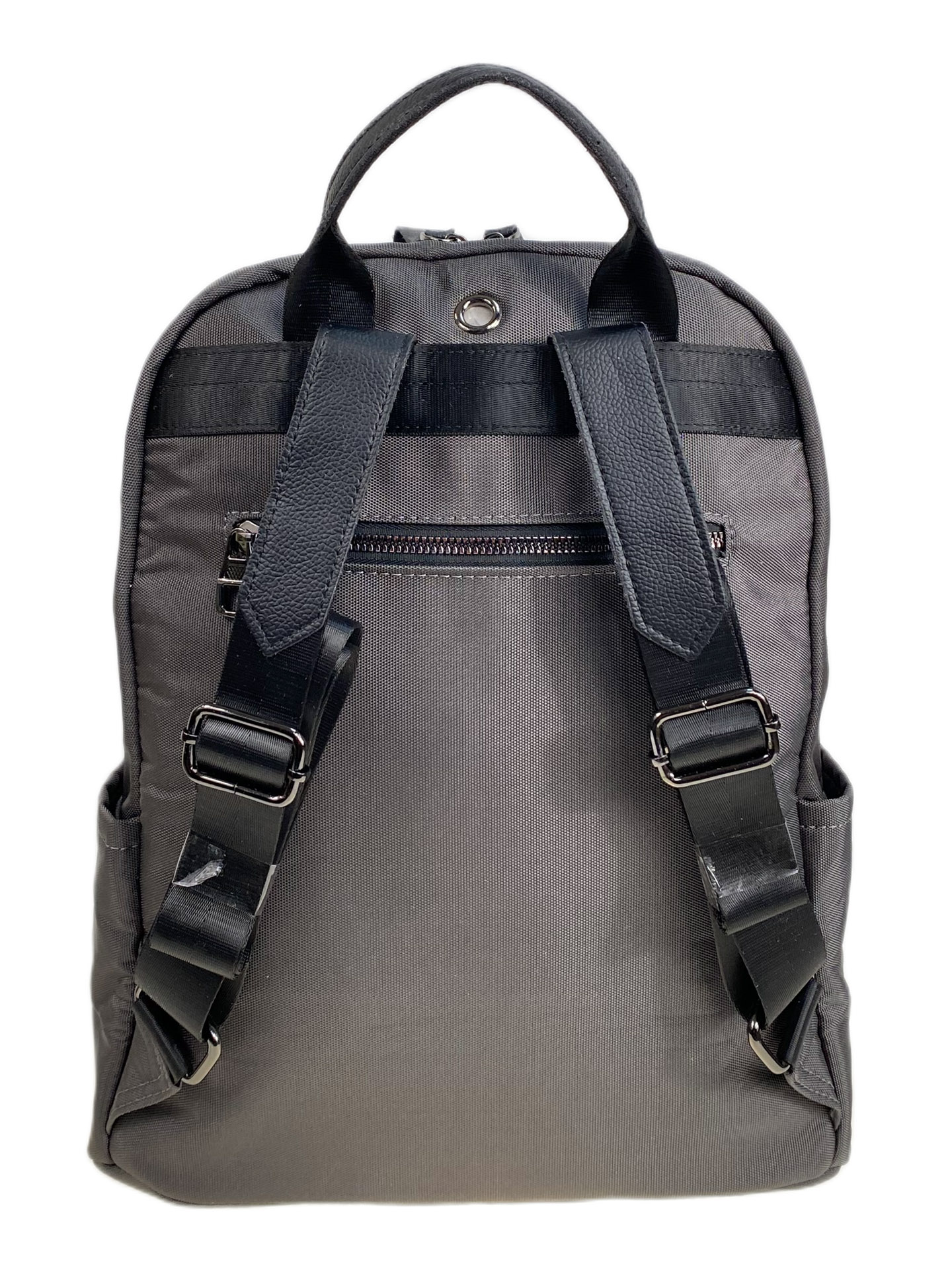 На фото 2 - Женский рюкзак из текстиля, цвет серый