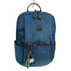 На фото 1 - Женский рюкзак из текстиля, цвет изумрудный