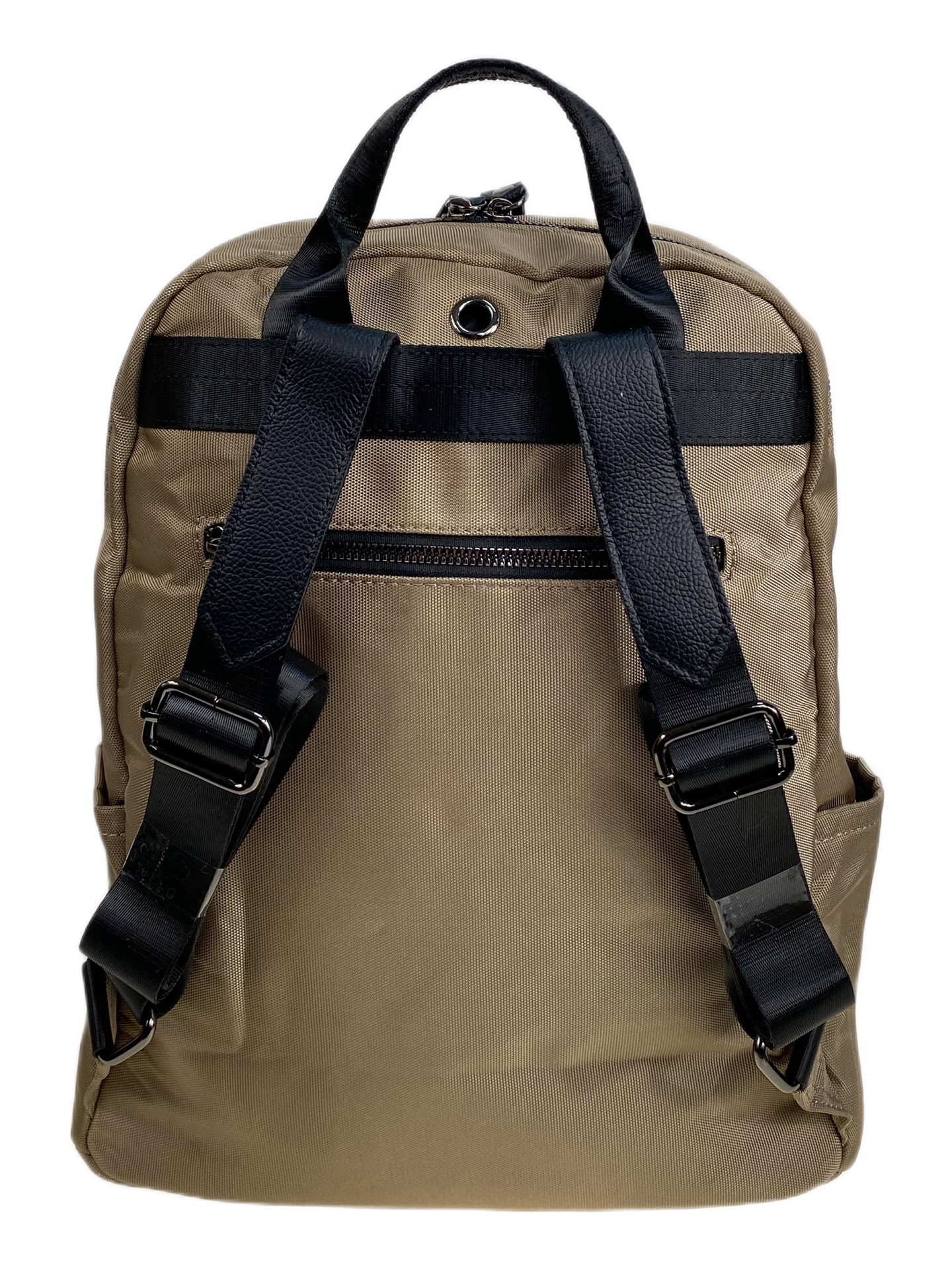 На фото 2 - Женский рюкзак из текстиля, цвет коричневый