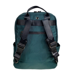 На фото 2 - Женский рюкзак из текстиля, цвет зеленый