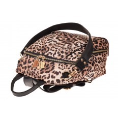 На фото 3 - Женский рюкзак из искусственной кожи, леопардовый принт