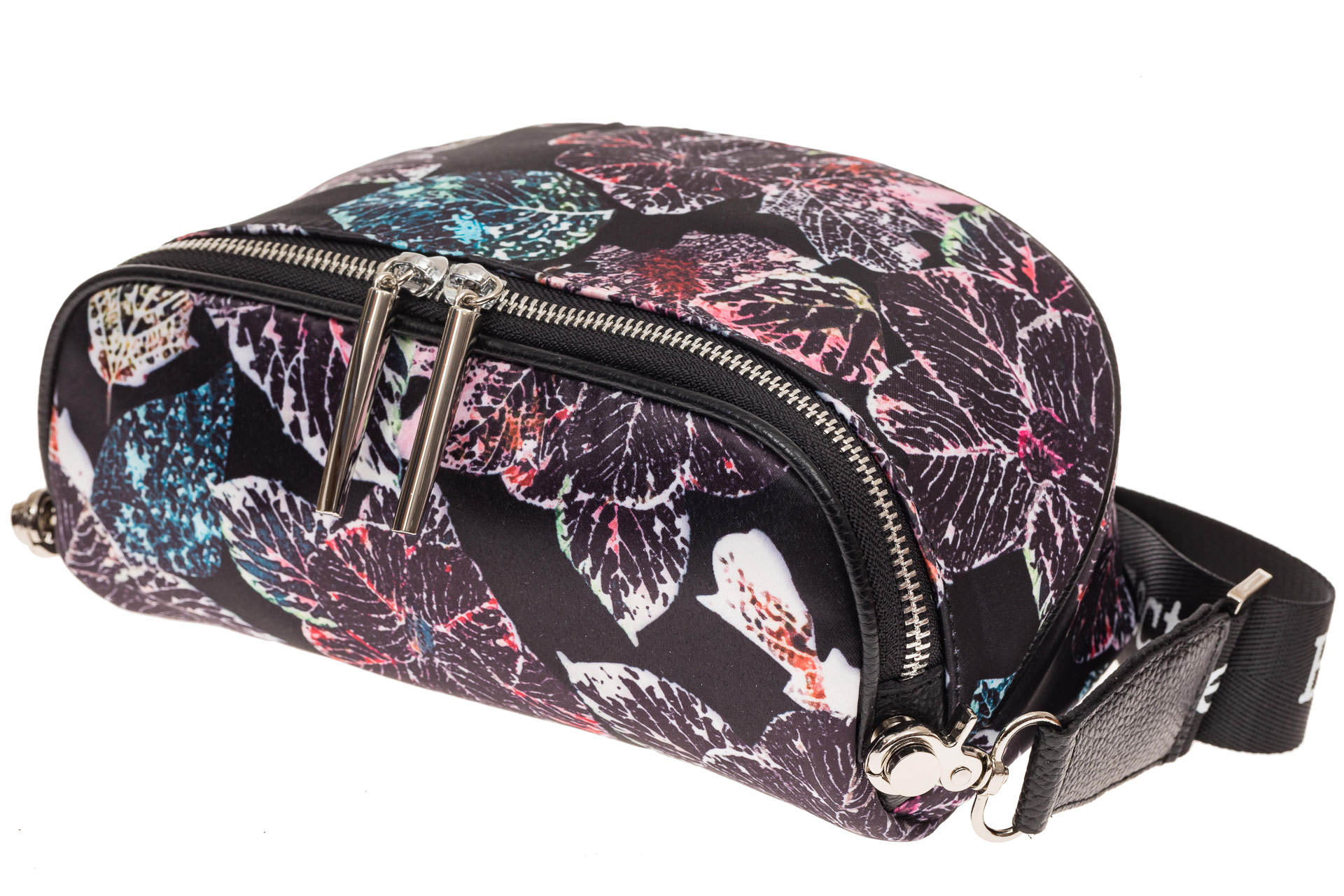 На фото 3 - Сумка Saddle bag из искусственной кожи, цвет цветочный принт