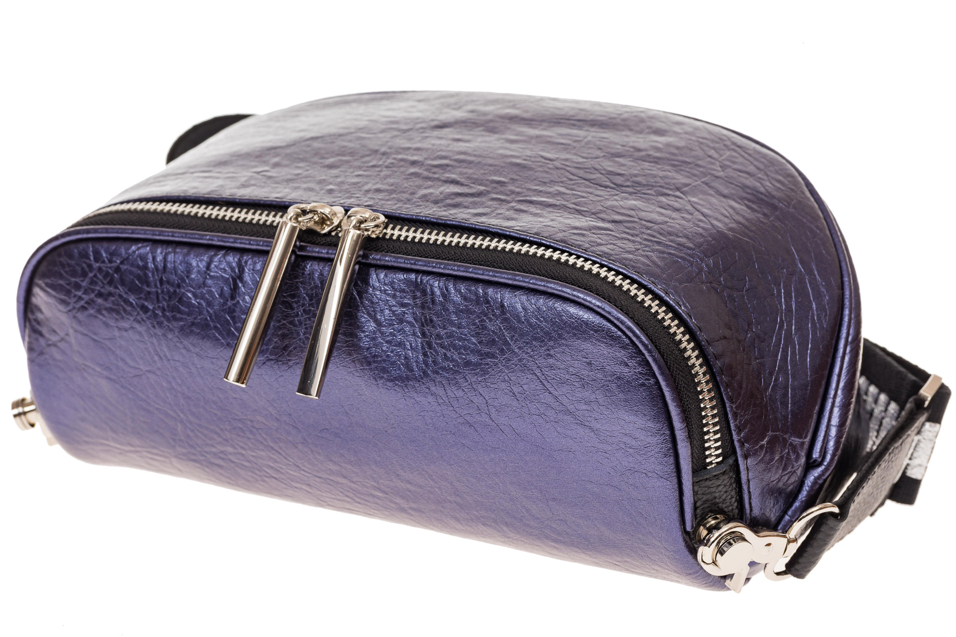 На фото 3 - Сумка Saddle bag из искусственной кожи, цвет синий