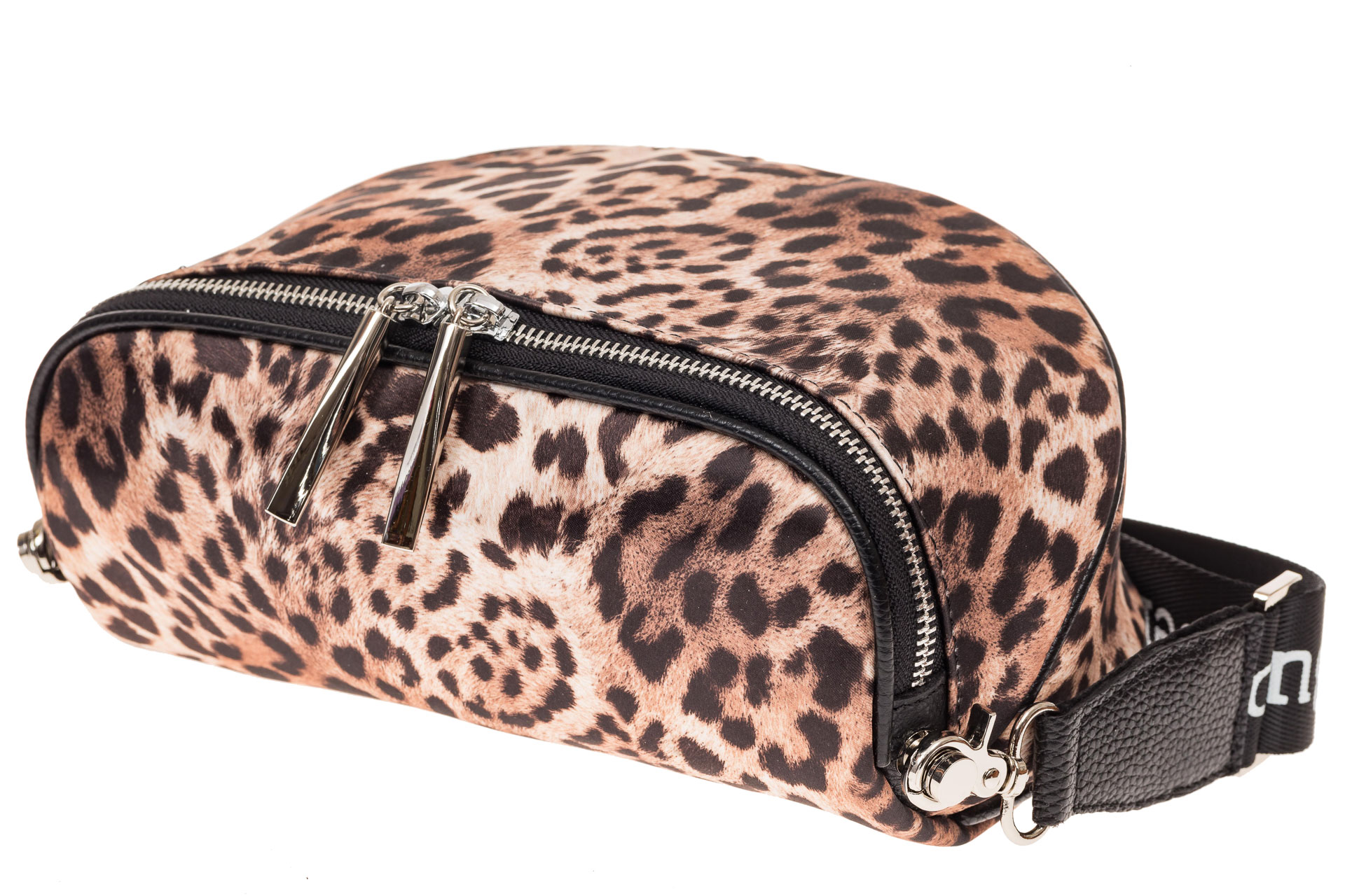 На фото 3 - Сумка Saddle bag из искусственной кожи, леопардовый принт