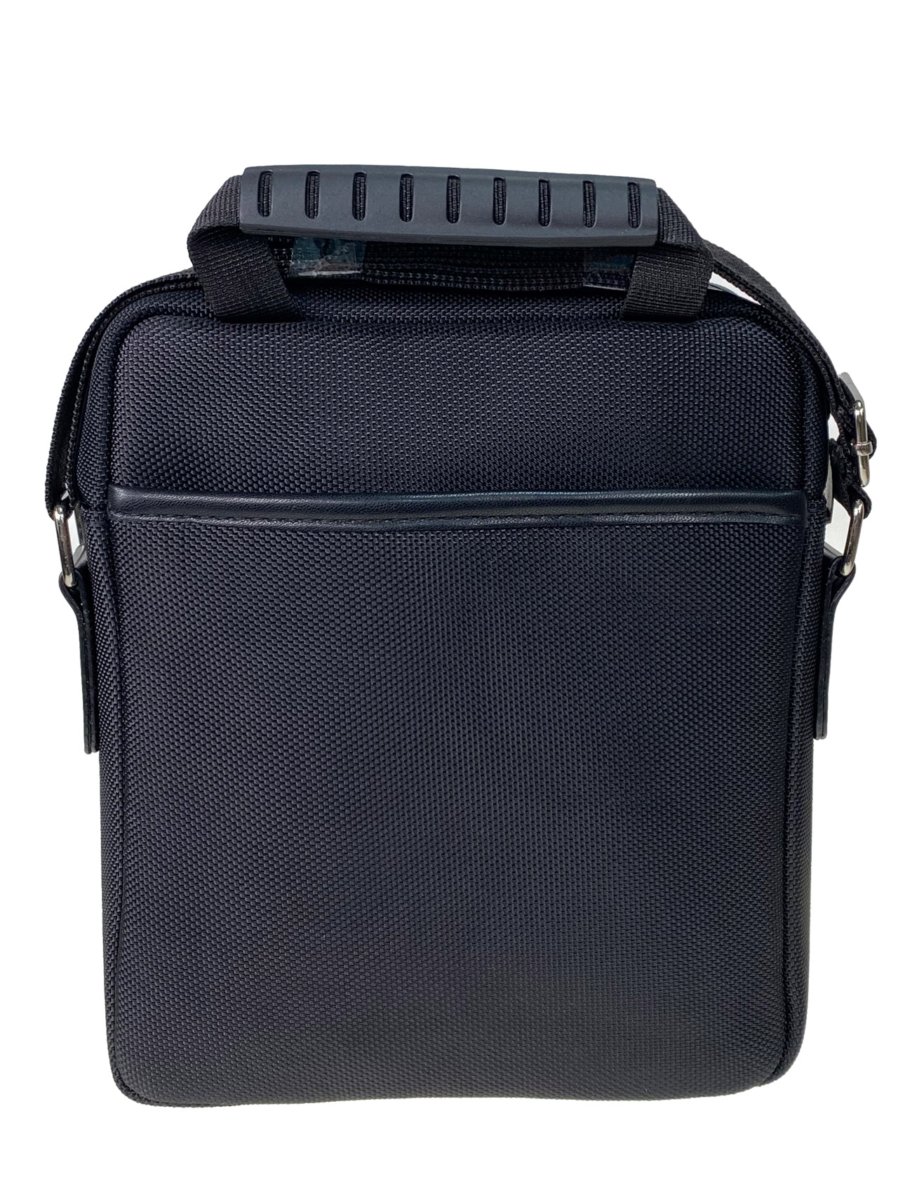 На фото 2 - Мужская сумка из текстиля, цвет черный 