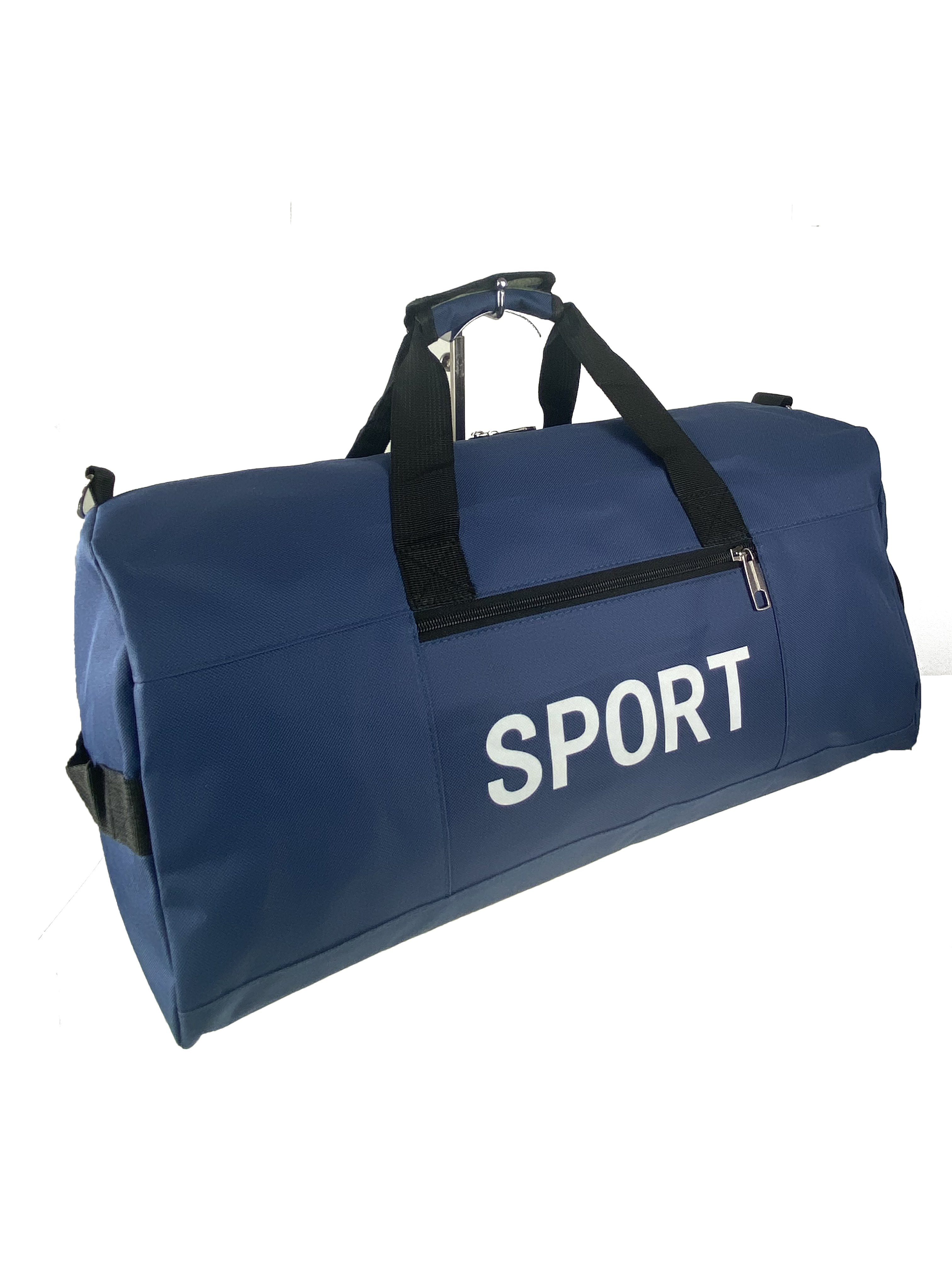 На фото 1 - Дорожно-спортивная сумка из текстиля, цвет синий