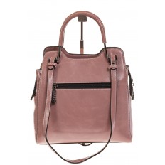 На фото 3 - Универсальная женская сумка из эко-кожи, цвет пудровый розовый
