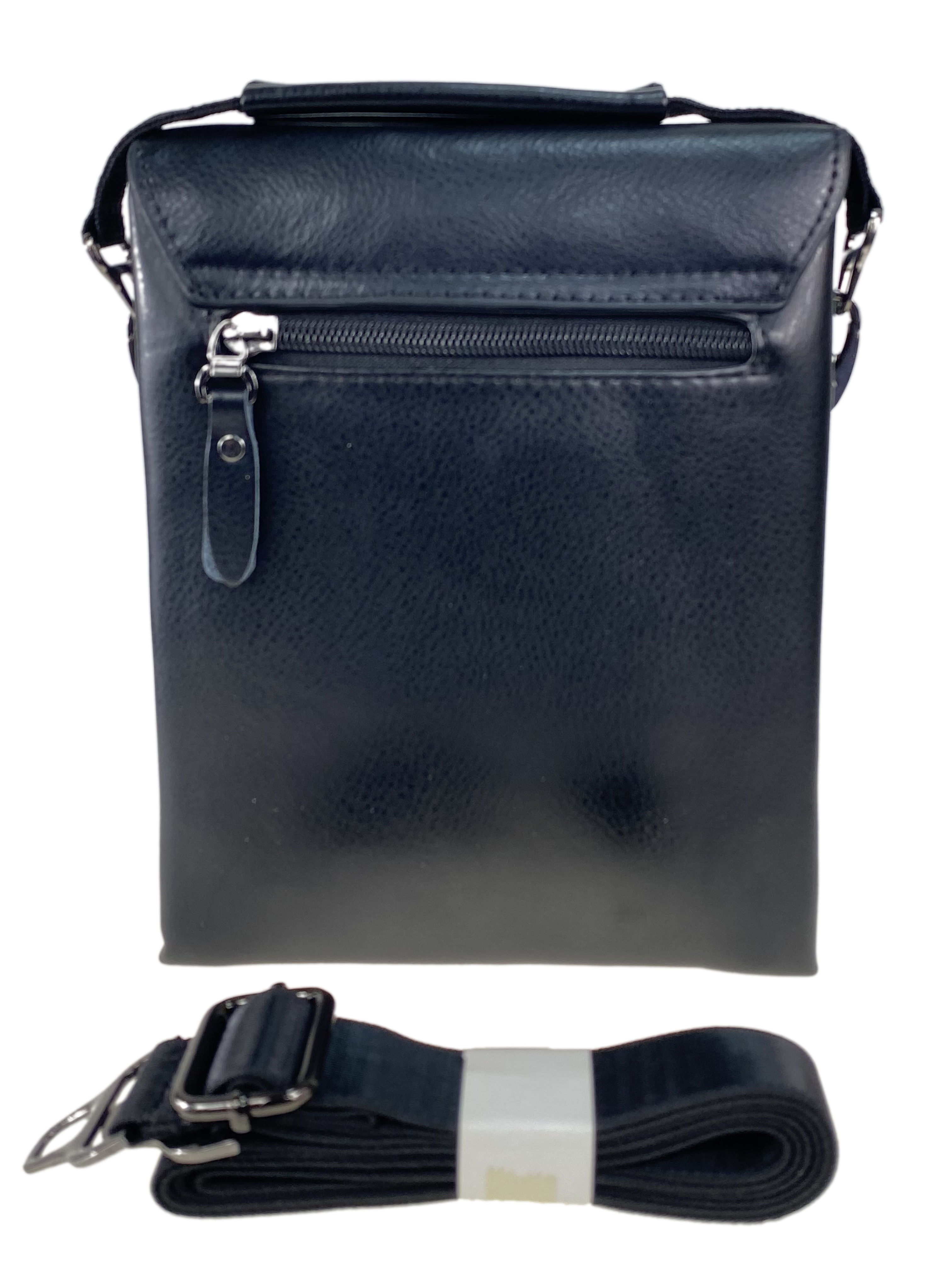 На фото 3 - Мужская сумка-планшет из экокожи, цвет черный
