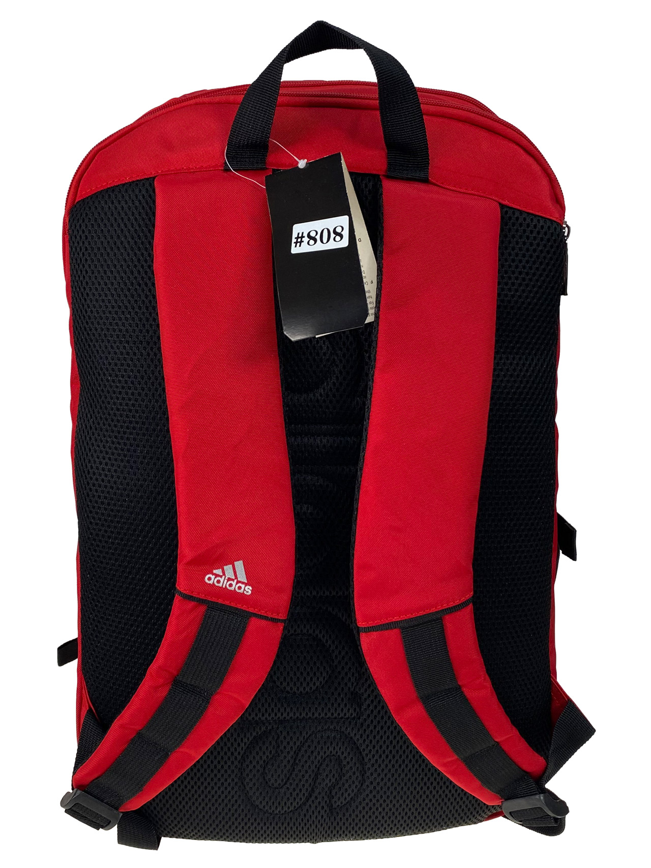 На фото 2 - Универсальный рюкзак из водоотталкивающей ткани, цвет красный