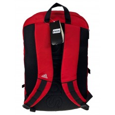 На фото 2 - Универсальный рюкзак из водоотталкивающей ткани, цвет красный