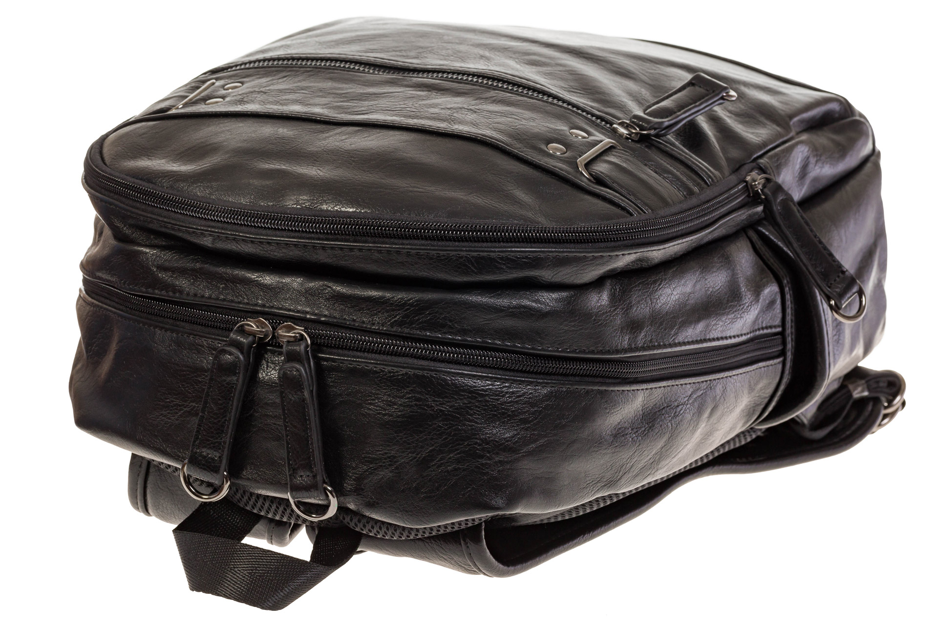 На фото 4 - Мужской рюкзак из мягкой искусственной кожи