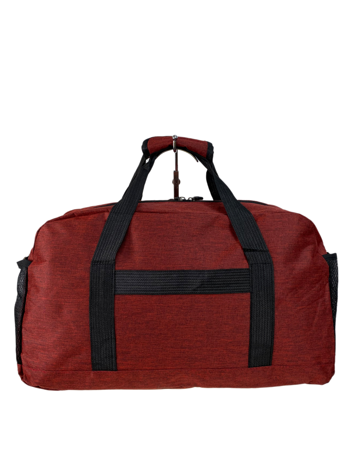 На фото 2 -  Дорожная сумка из текстиля цвет бордовый