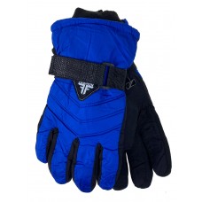 На фото 1 - Подростковые утепленные перчатки, цвет ярко синий