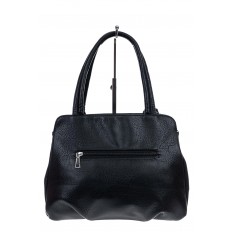 На фото 3 -  Классическая женская сумка из искусственной кожи,цвет черный