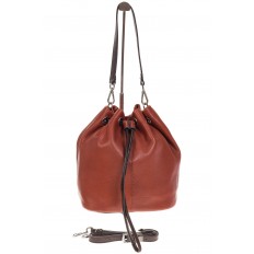 На фото 3 - Женская сумка-торба из натуральной кожи, цвет рыже-коричневый 8137