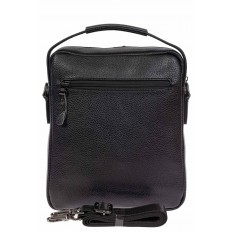 На фото 3 - Классическая мужская сумка из натуральной кожи, цвет чёрный