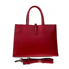 На фото 3 - Женская сумка из натуральной кожи, цвет красный