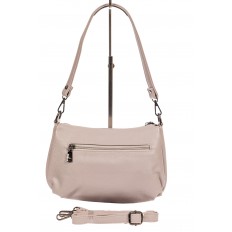 На фото 3 - Женская сумка кросс-боди из искусственной кожи, цвет светло-серый