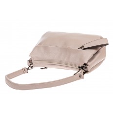 На фото 4 - Женская сумка кросс-боди из искусственной кожи, цвет светло-серый