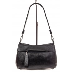 На фото 2 - Удобная женская сумка из искусственной кожи, цвет черный