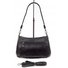На фото 3 - Удобная женская сумка из искусственной кожи, цвет черный