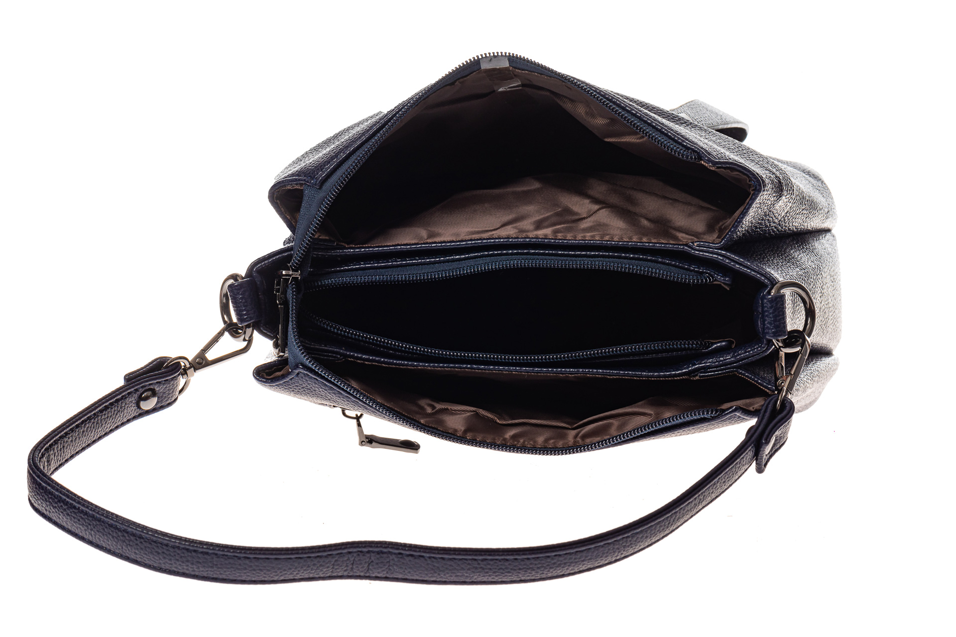 На фото 4 - Удобная женская сумка из искусственной кожи, цвет черный