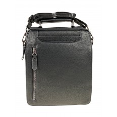 На фото 2 - Мужская сумка-планшет из натуральной кожи, цвет чёрный