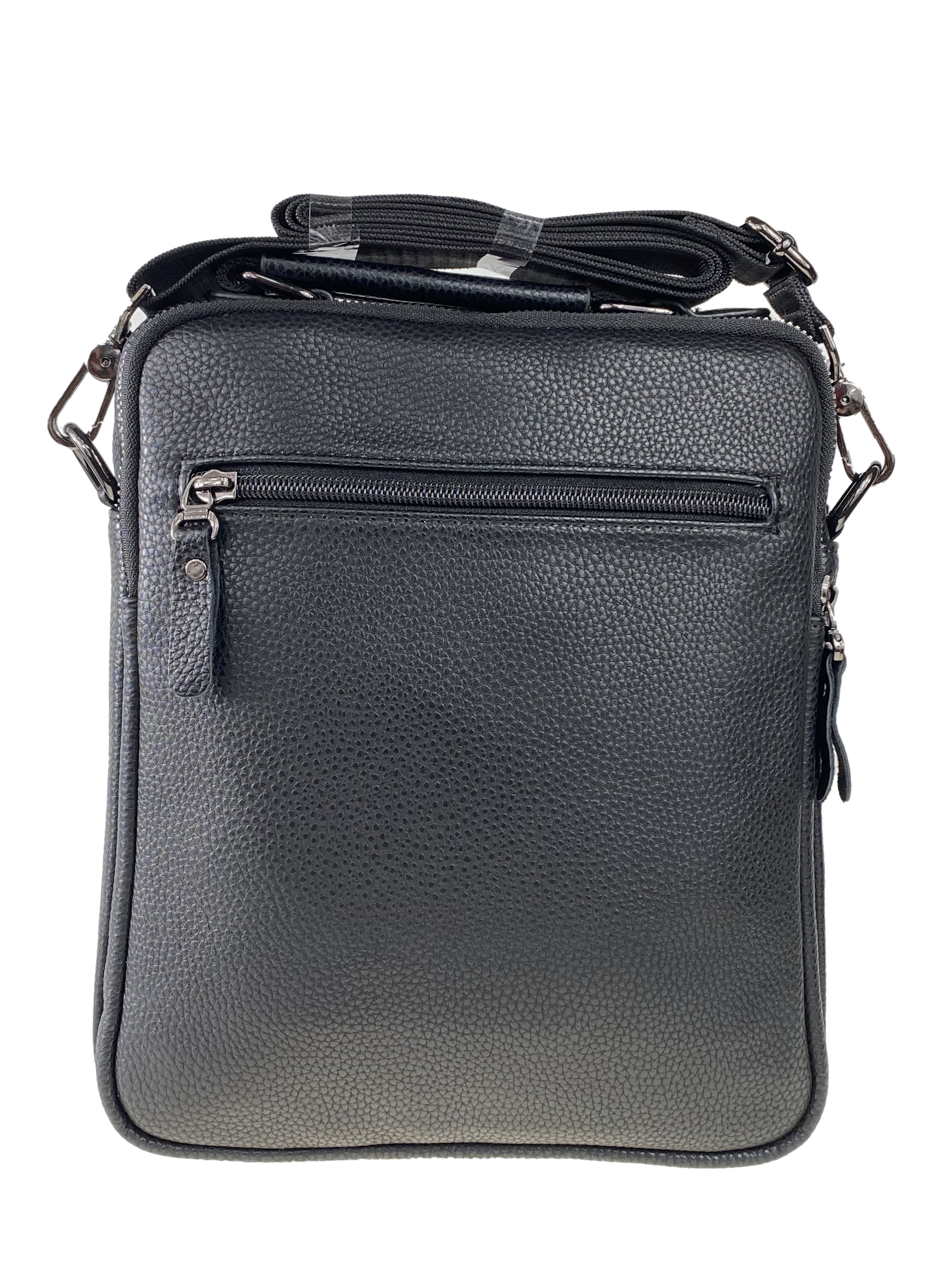На фото 3 - Мужская сумка-планшет из натуральной кожи, цвет чёрный