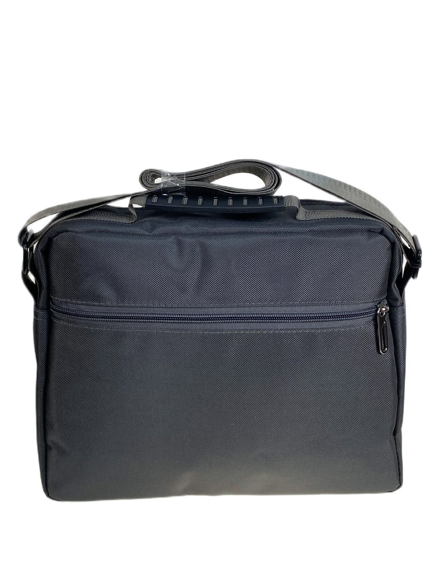 На фото 2 - Сумка мужская через плечо текстильная, цвет серый