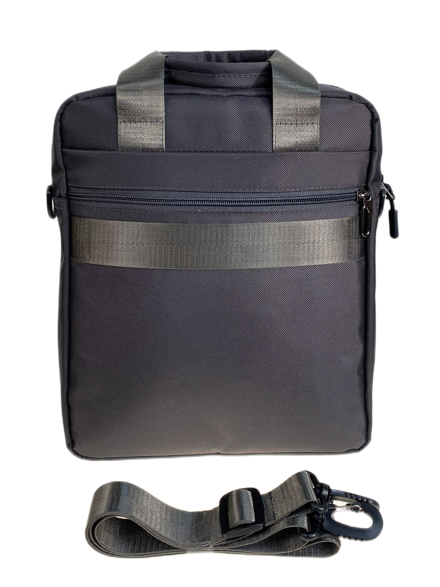 На фото 2 - Сумка мужская  текстильная, цвет  серый