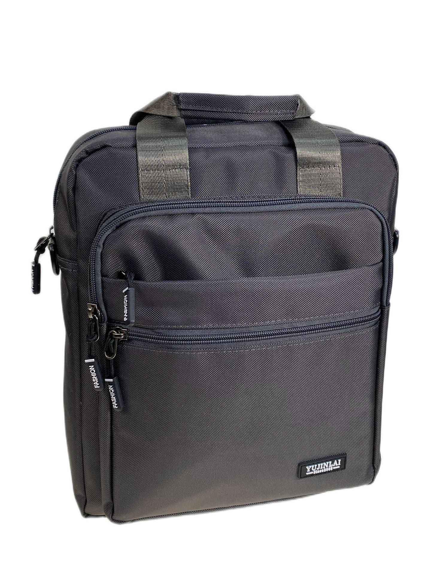 На фото 1 - Сумка мужская  текстильная, цвет  серый