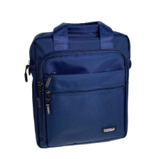 На фото 1 - Сумка мужская текстильная, цвет синий На фото 1 - Сумка мужская текстильная, цвет синий