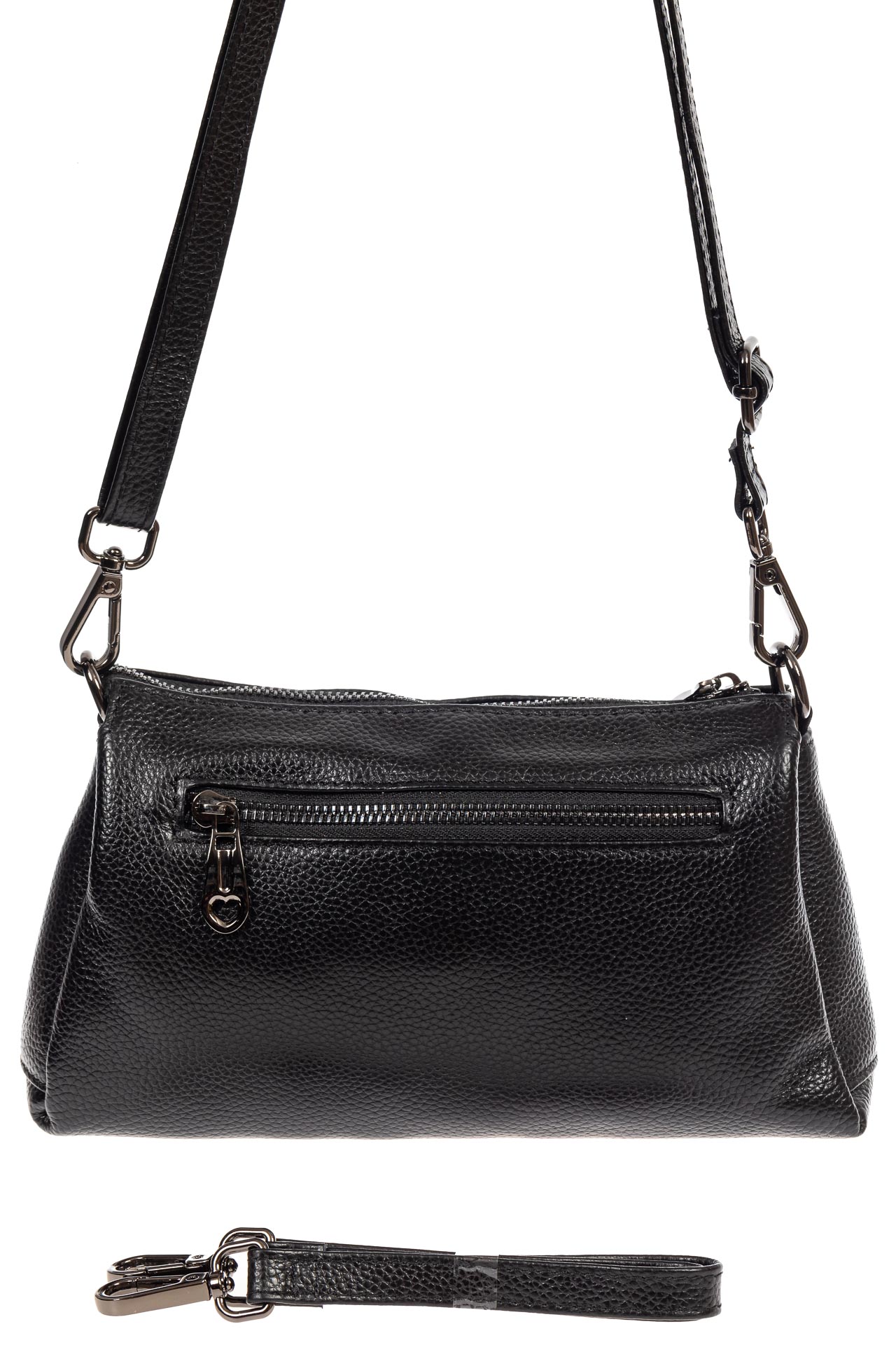 На фото 3 - Маленькая стёганая сумка, цвет чёрный