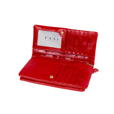 На фото 2 -  Женское портмоне из искусственной кожи, цвет красный