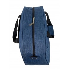 На фото 2 - Дорожная сумка из текстиля, цвет синий