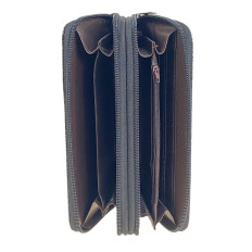 На фото 2 -  Женское портмоне из искусственной кожи, цвет черный На фото 2 -  Женское портмоне из искусственной кожи, цвет черный