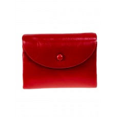 На фото 1 - Женский кошелек из искусственной кожи, цвет красный