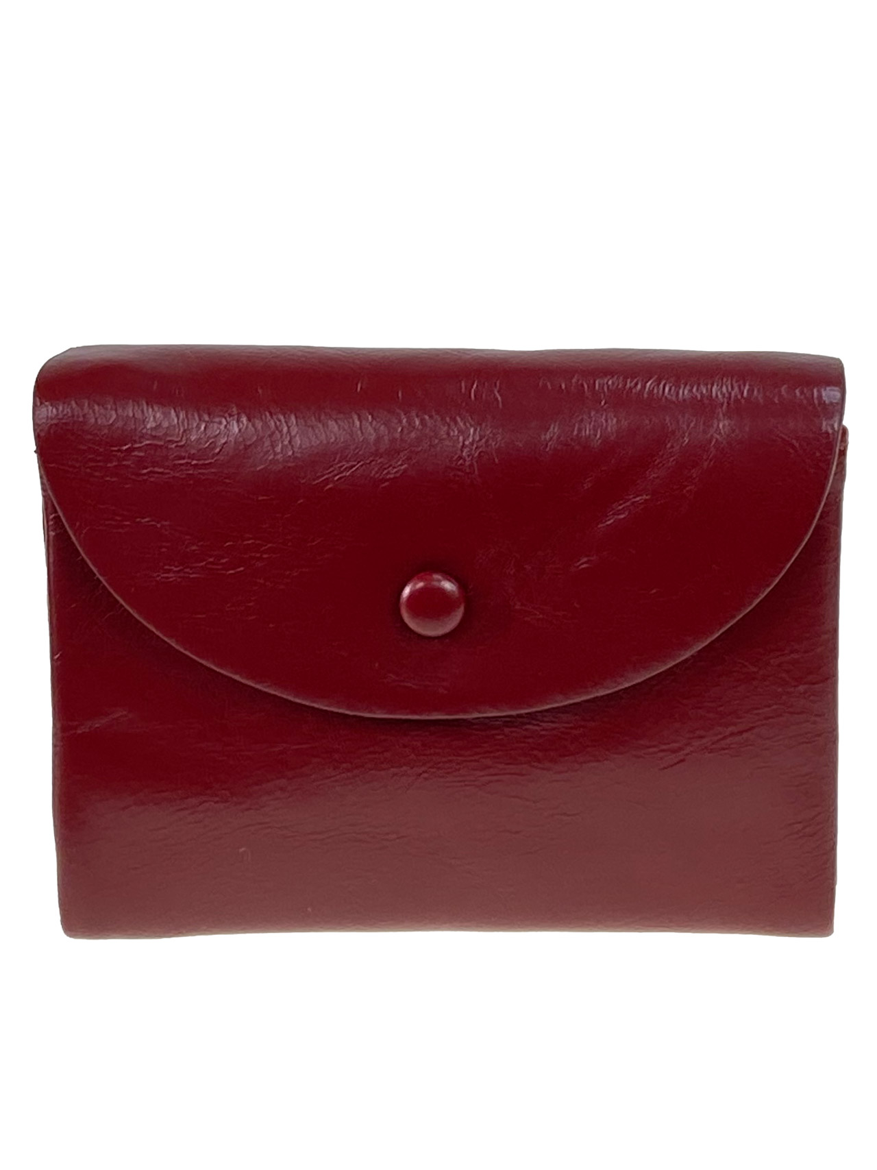 На фото 1 - Женский кошелек из искусственной кожи, цвет бордовый