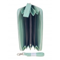На фото 2 - Женское портмоне из искусственной кожи, цвет мята