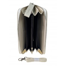 На фото 2 - Женское портмоне из искусственной кожи, цвет молочный