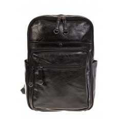 На фото 2 - Прямоугольный рюкзак из искусственной кожи для мужчин