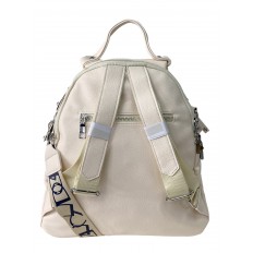На фото 3 - Женская сумка-рюкзак  из искусственной кожи, цвет молочный