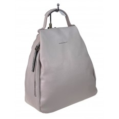 На фото 2 - Женский рюкзак   из искусственной кожи, цвет серый