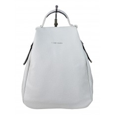 На фото 3 - Женский рюкзак   из искусственной кожи, цвет белый