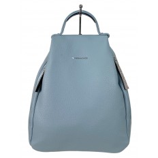 На фото 3 - Женский рюкзак   из искусственной кожи, цвет голубой