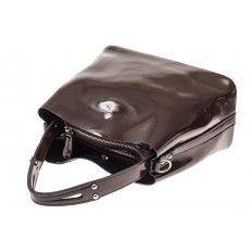 На фото 3 - Женская сумка шоппер из натуральной кожи, цвет шоколад