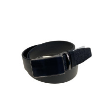 На фото 1 - Ремень мужской из натуральной кожи, цвет черный На фото 1 - Ремень мужской из натуральной кожи, цвет черный