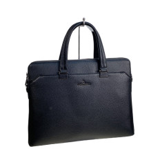 На фото 2 - Сумка портфель для документов из искусственной кожи, цвет черный