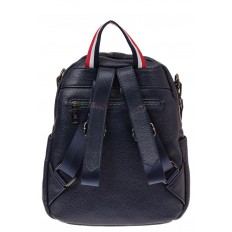 На фото 2 - Женский рюкзак из натуральной кожи для города, цвет синий