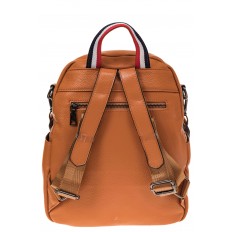 На фото 2 - Женский рюкзак из натуральной кожи для города, цвет рыжий 